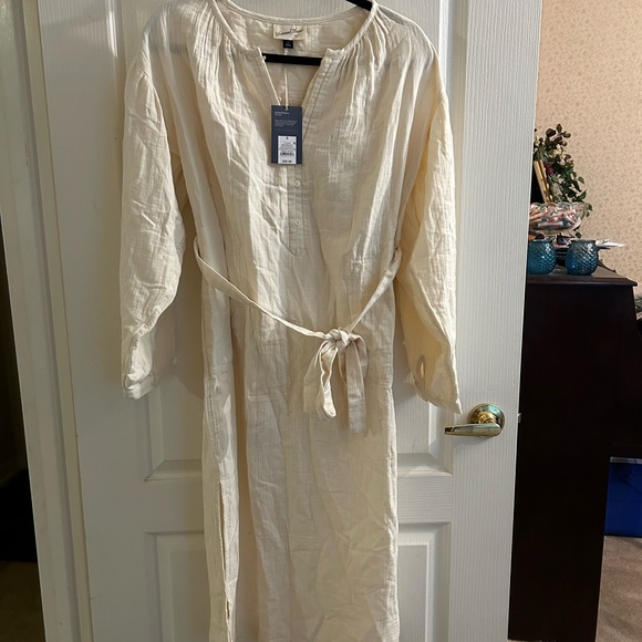 Universal threads Dresses & Skirts - Women’s🔥universal threads white/ivory sand Maxi dress 100% Cotton Small NEW